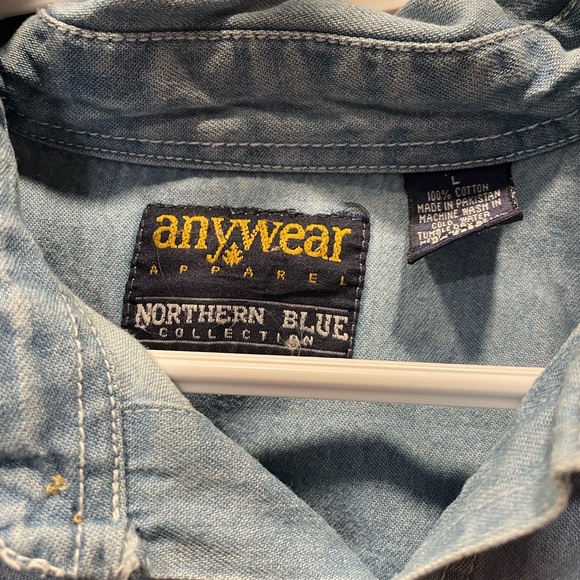 Vintage Light Denim Button-Up - Picture 1 of 3